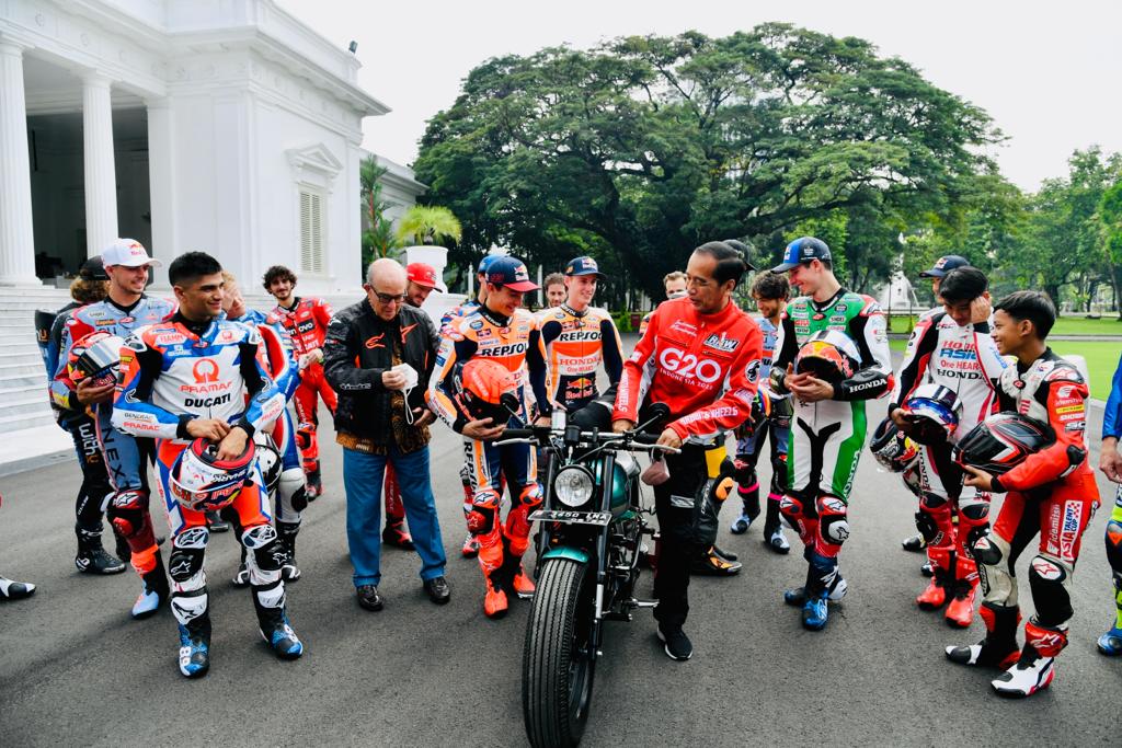 Presiden Jokowi Terima Kunjungan Pembalap MotoGP 2022